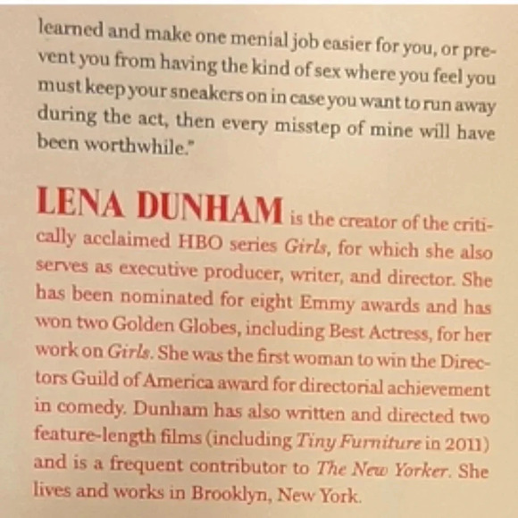 Not  That Kind of Girl by Lena Dunham Hardcover Non-Fiction Book - Picture 4 of 5